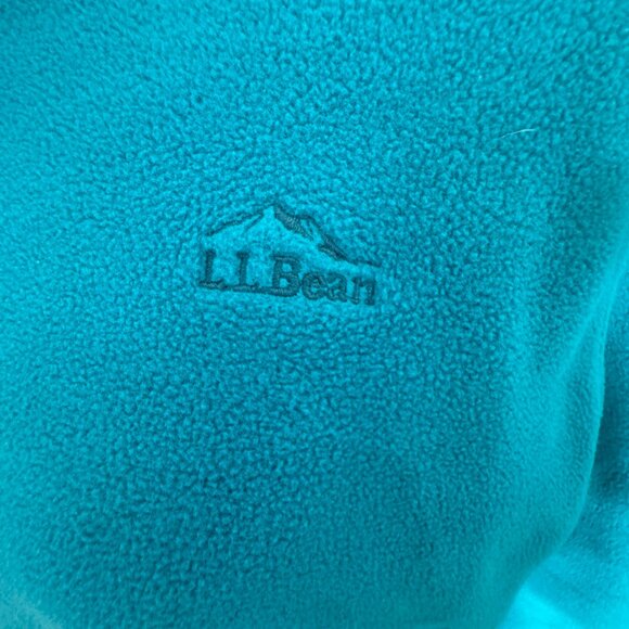 L.L. Bean Green Fleece Women's Mock Neck Pullover Size Large - Picture 5 of 9